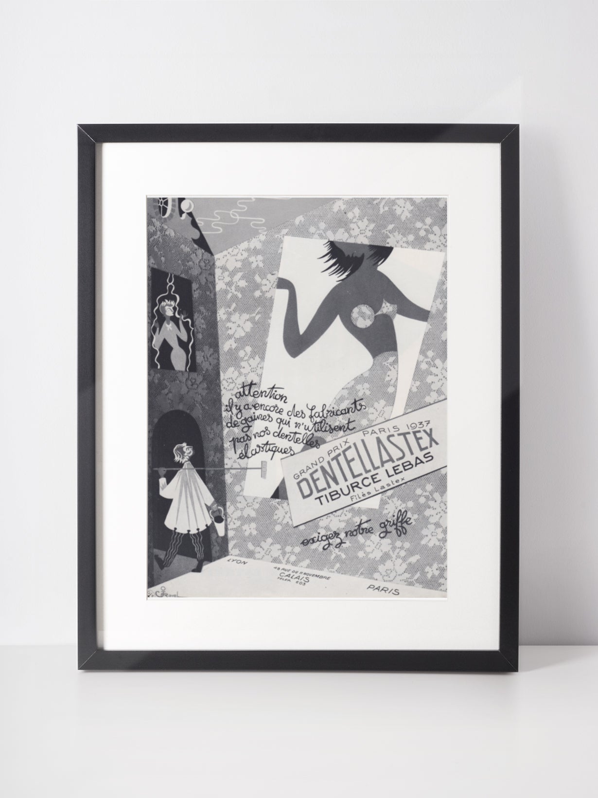 DENTELLASTEX 1951 Vintage Advertisement 1950s Lingerie Print Ad