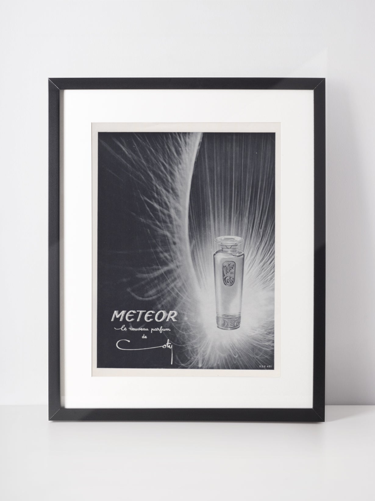 COTY 1951 Vintage Advertisement 1950s Meteor Perfume Print Ad Fragrance Parfum