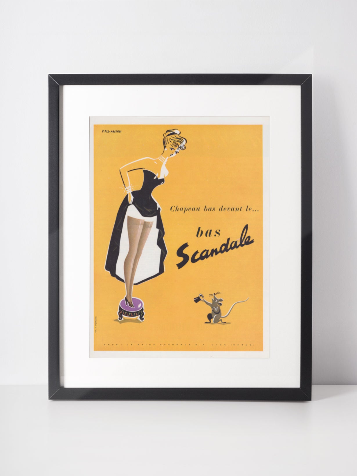 SCANDALE 1951 Vintage Advertisement 1950s Lingerie Print Ad
