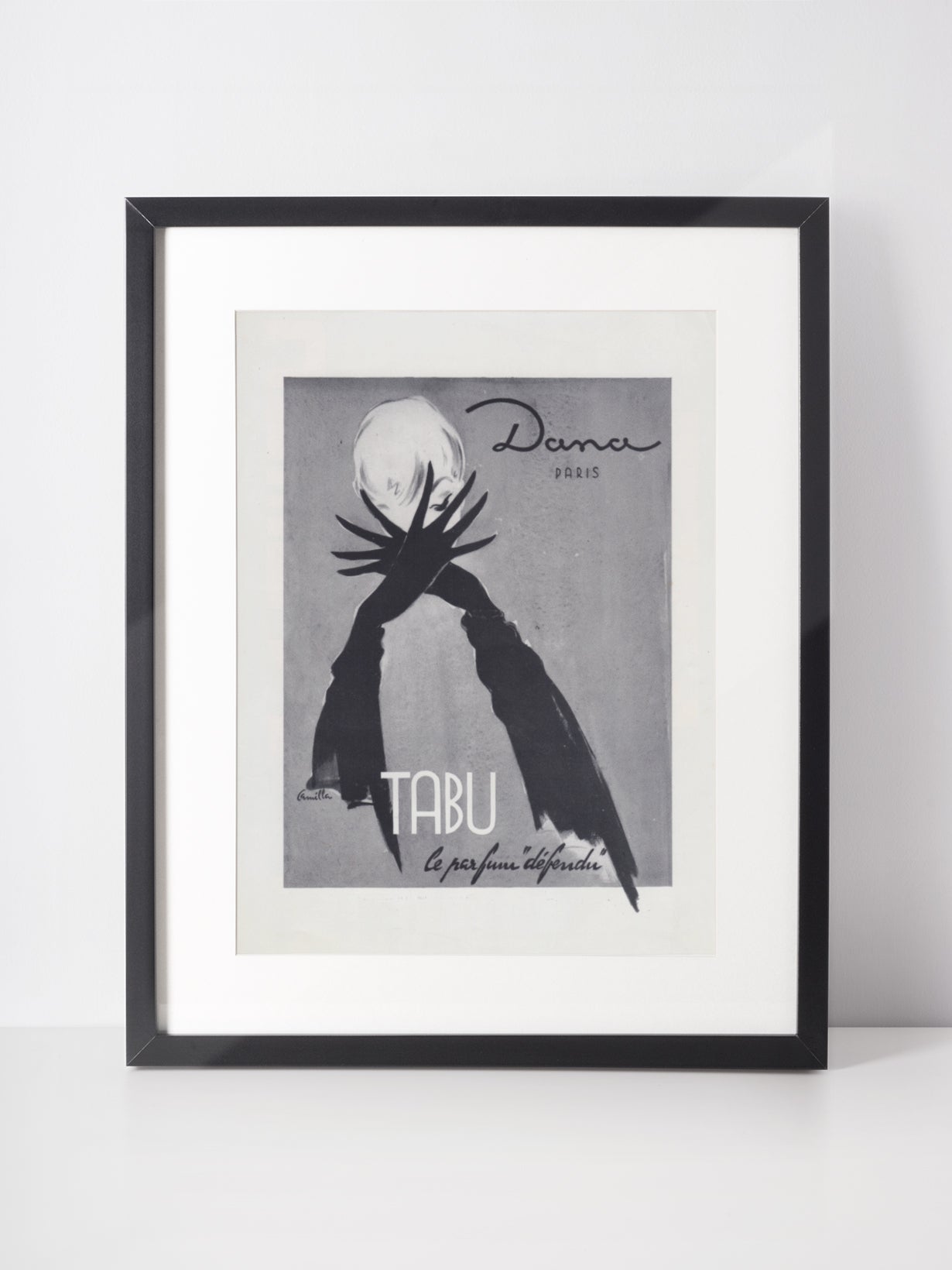 DANA 1951 Vintage Advertisement 1950s Tabu Perfume Print Ad Fragrance Parfum