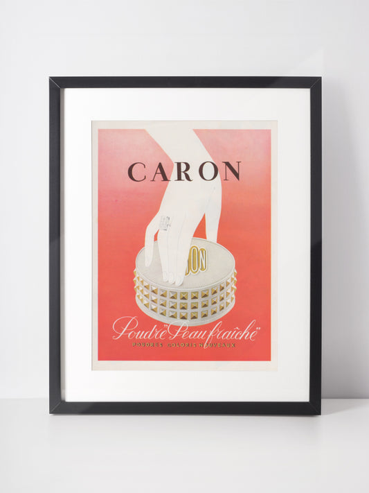 CARON 1951 Vintage Advertisement 1950s Beauty Print Ad Cosmetics