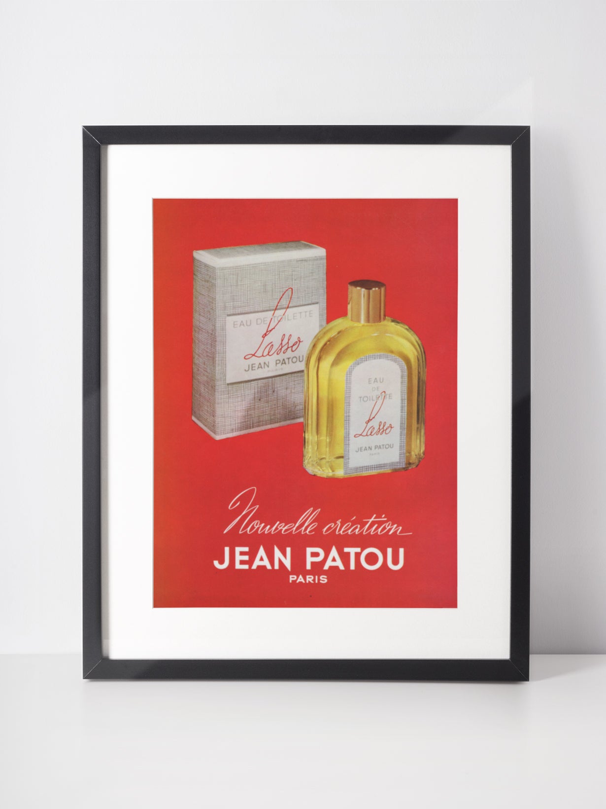 JEAN PATOU 1959 Vintage Print Advertisement 1950s Perfume Ad Illustration