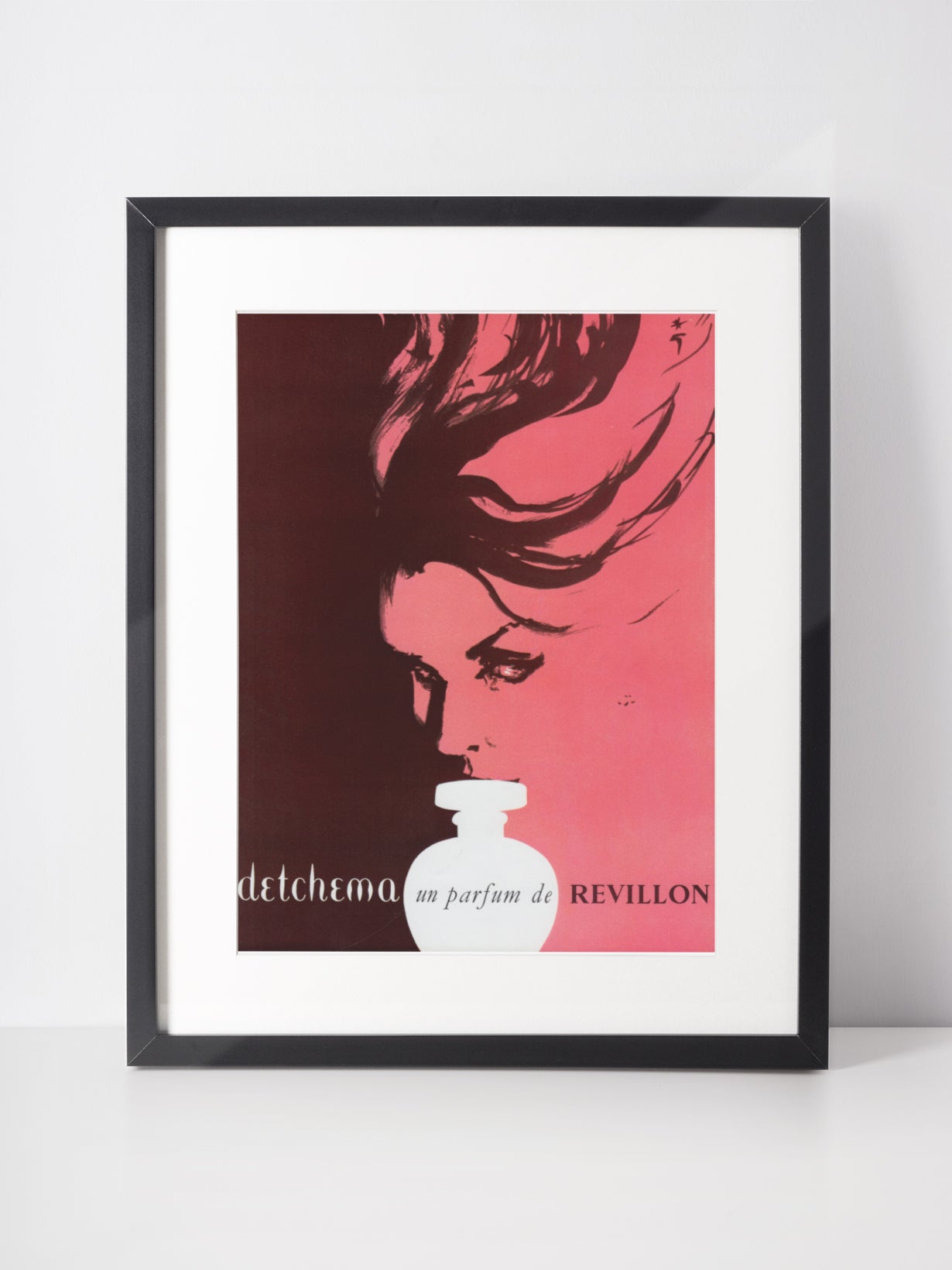 REVILLON 1960 Vintage Print Advertisement 1960s Perfume Ad René Gruau Illustration