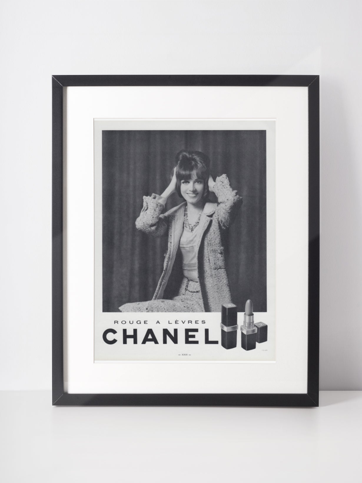 CHANEL 1962 Vintage Print Advertisement 1960s Beauty Lipstick Ad