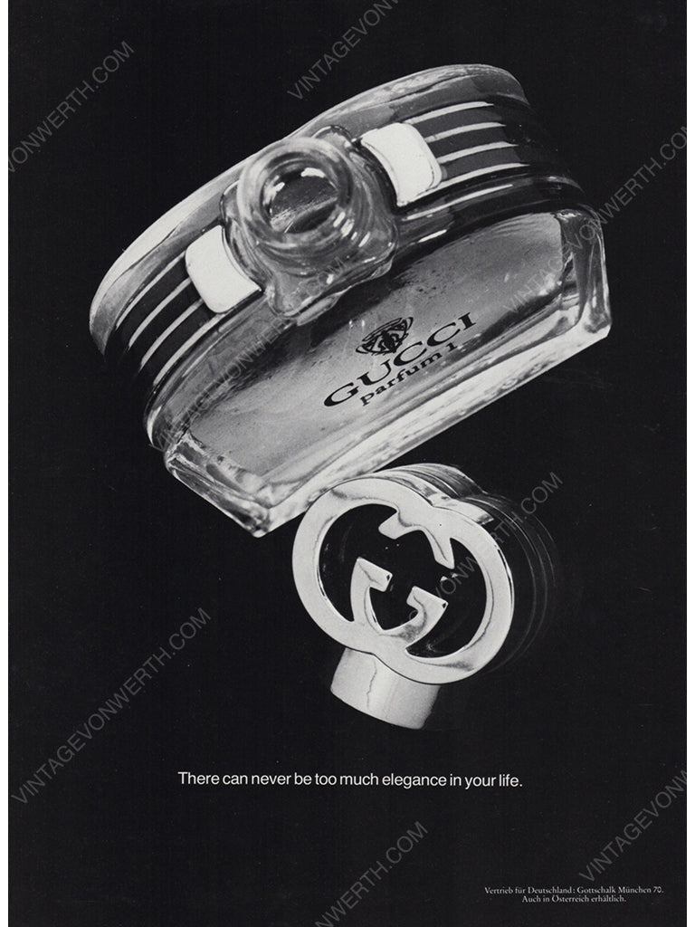 GUCCI 1979 Perfume Vintage Advertisement Parfum Scent Fragrance