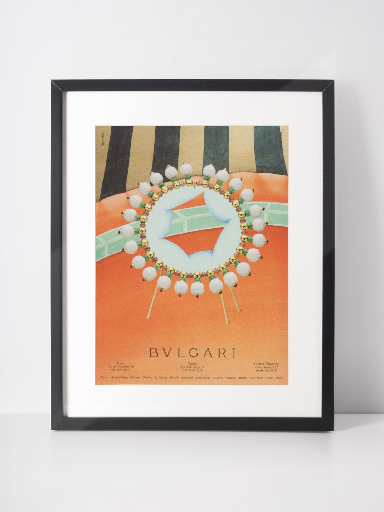 BVLGARI 1994 Vintage Print Advertisement Bulgari Jewelry