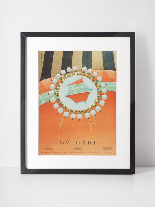 BVLGARI 1994 Vintage Print Advertisement Bulgari Jewelry