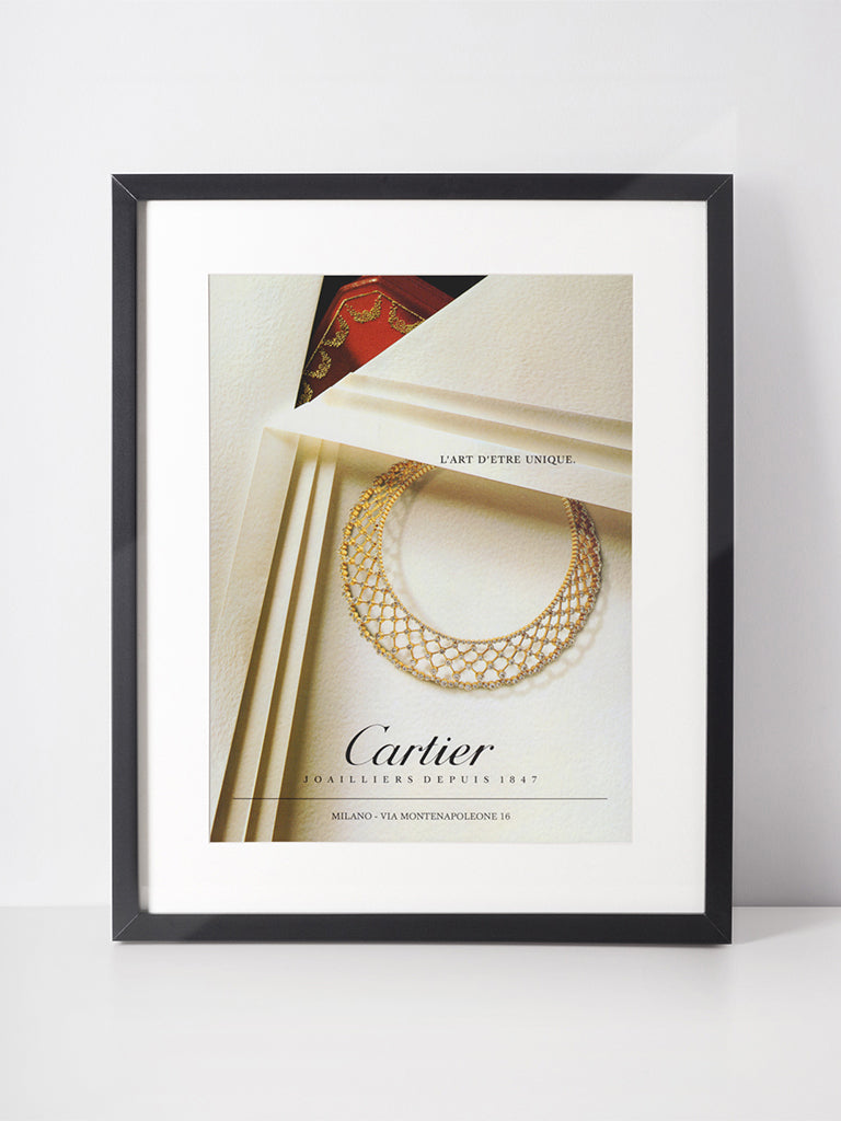 CARTIER 1994 Vintage Advertisement Jewelry 1990s Print Ad