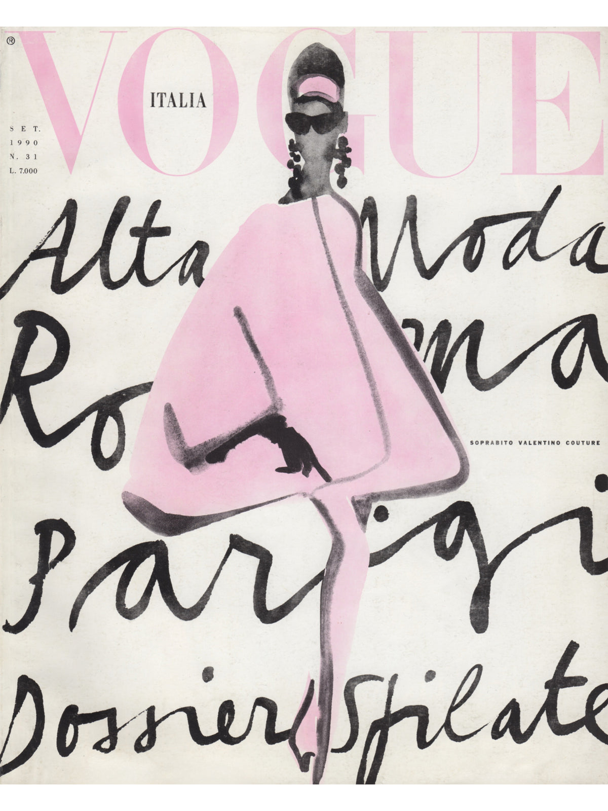 VOGUE ITALIA September 1990 Haute Couture Supplement