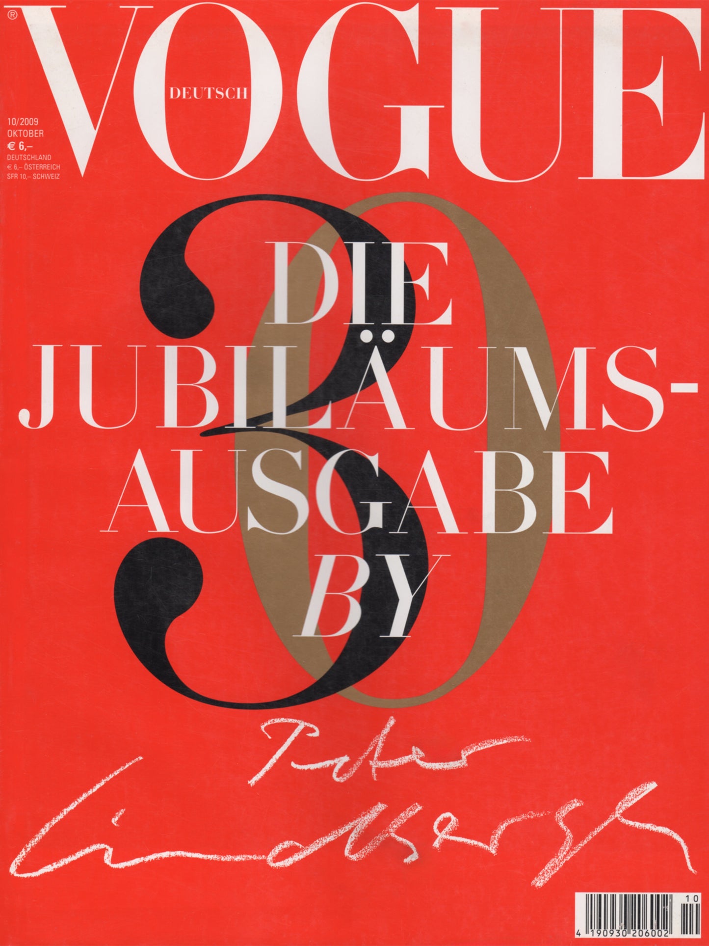 VOGUE GERMANY October 2009 - 30 Year Anniversary Issue