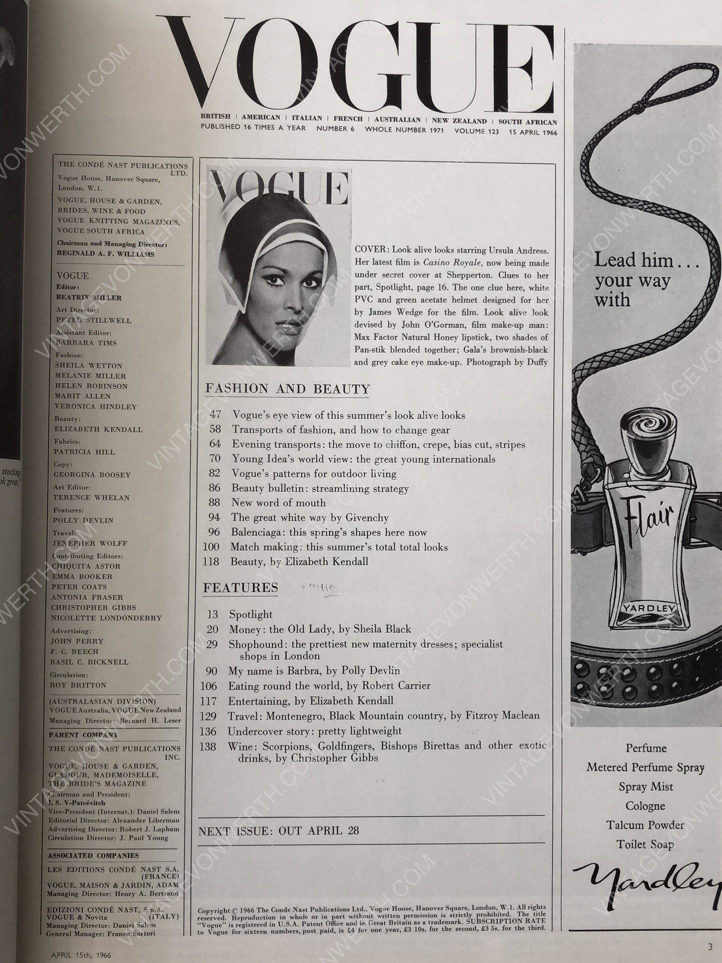 British VOGUE UK April 15, 1966