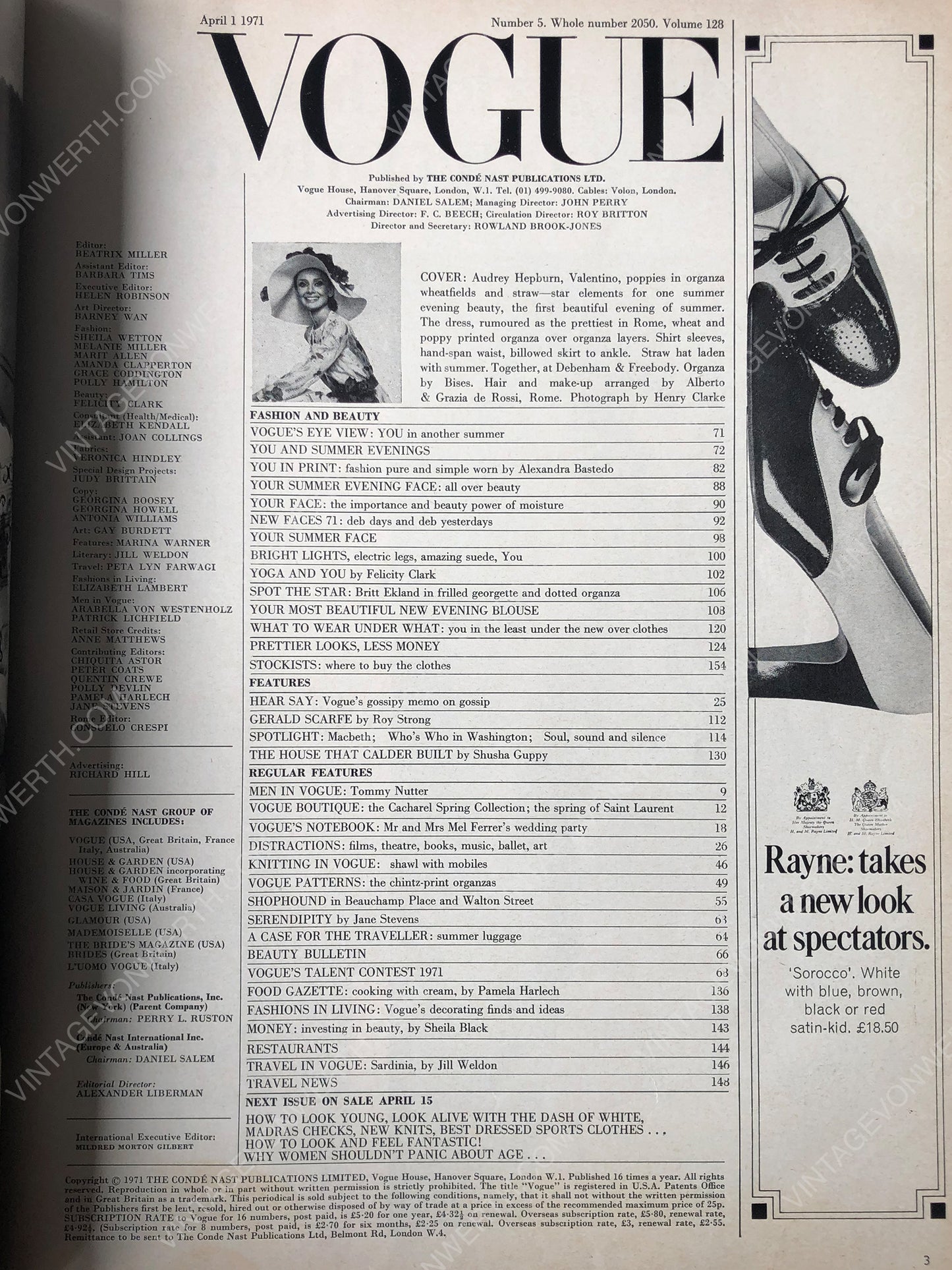 British VOGUE UK April 1, 1971