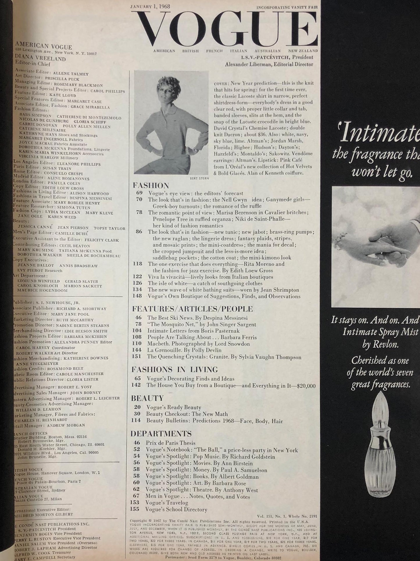VOGUE US January 1, 1968