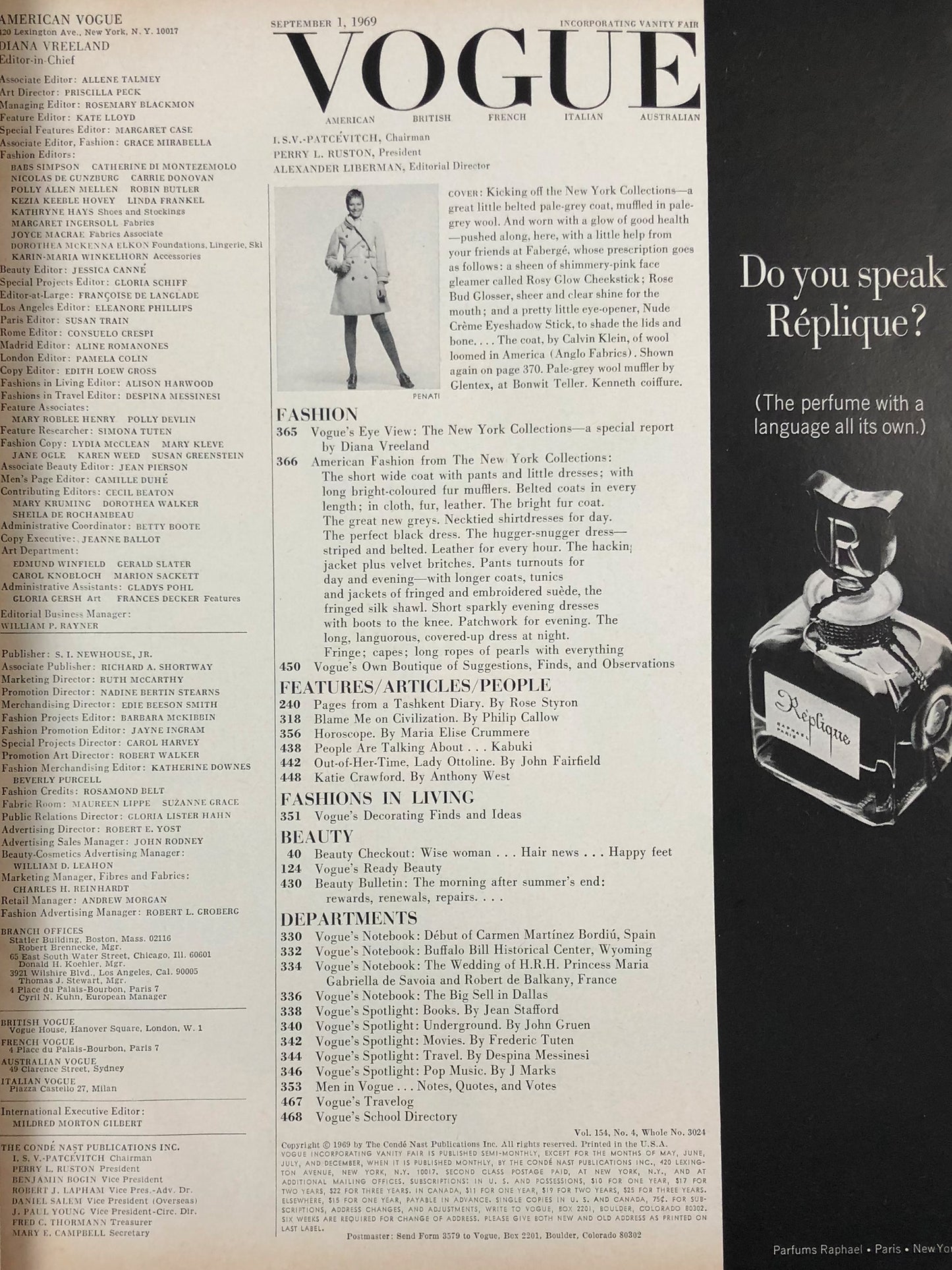 VOGUE US September 1, 1969