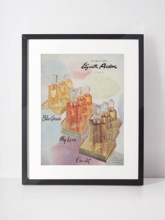 ELIZABETH ARDEN 1955 Vintage Print Magazine Advertisement Perfume Fragrance