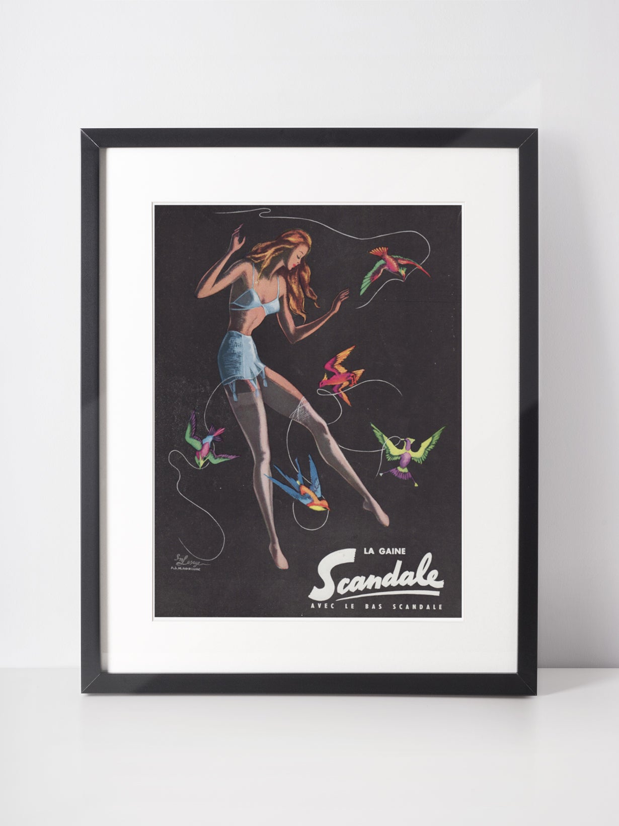 BALENCIAGA 1955 Vintage Print Advertisement Perfume Parfum Fragrance