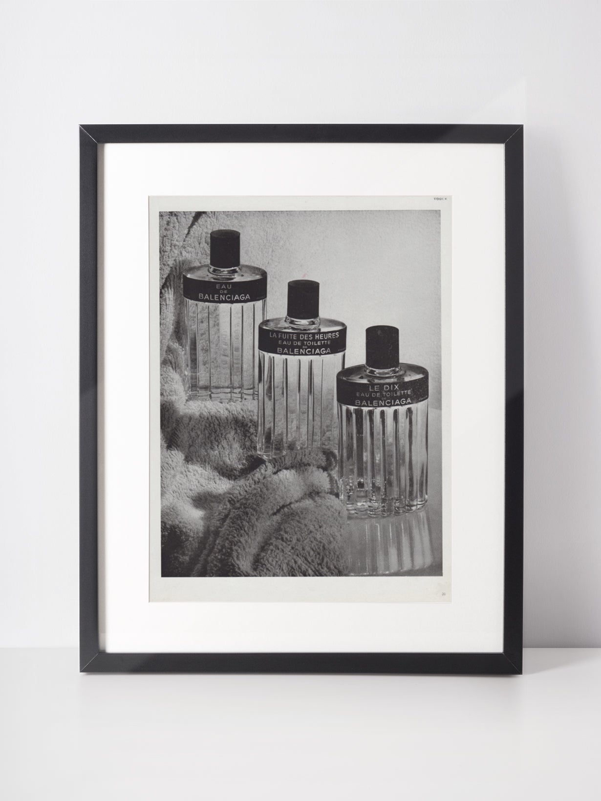 BALENCIAGA 1955 Vintage Print Advertisement Perfume Parfum Fragrance