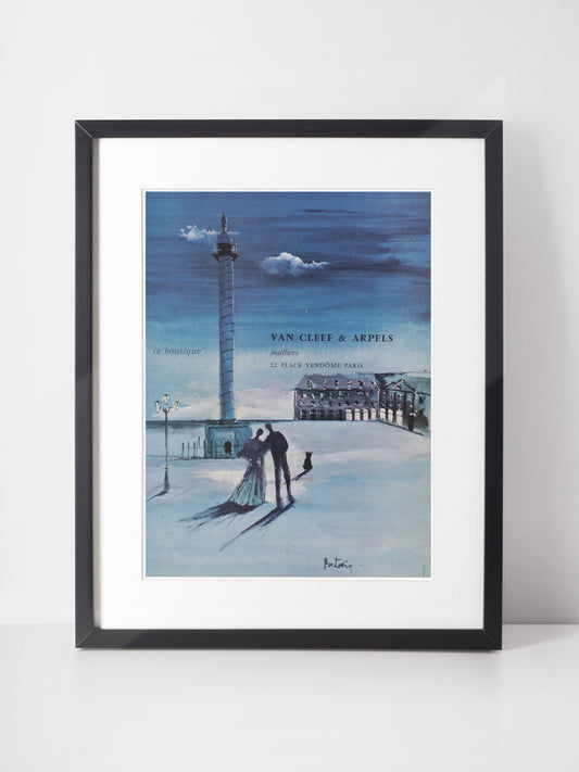 VAN CLEEF & ARPELS 1957 Vintage Print Advertisement Jewelry1950s