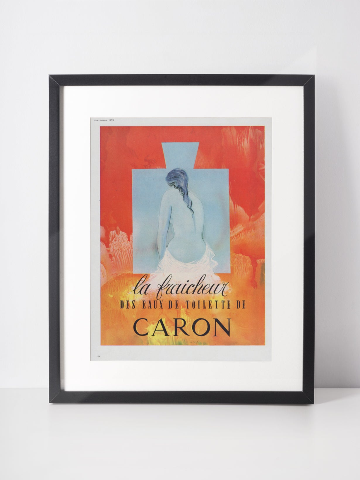 CARON 1959 Vintage Print Advertisement Perfume Parfum Fragrance 1950s
