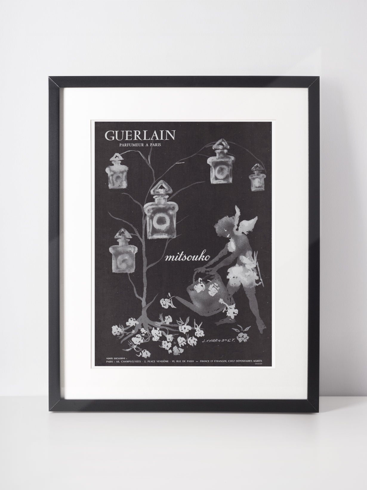 LANVIN 1959 Vintage Print Advertisement Perfume Parfum Fragrance