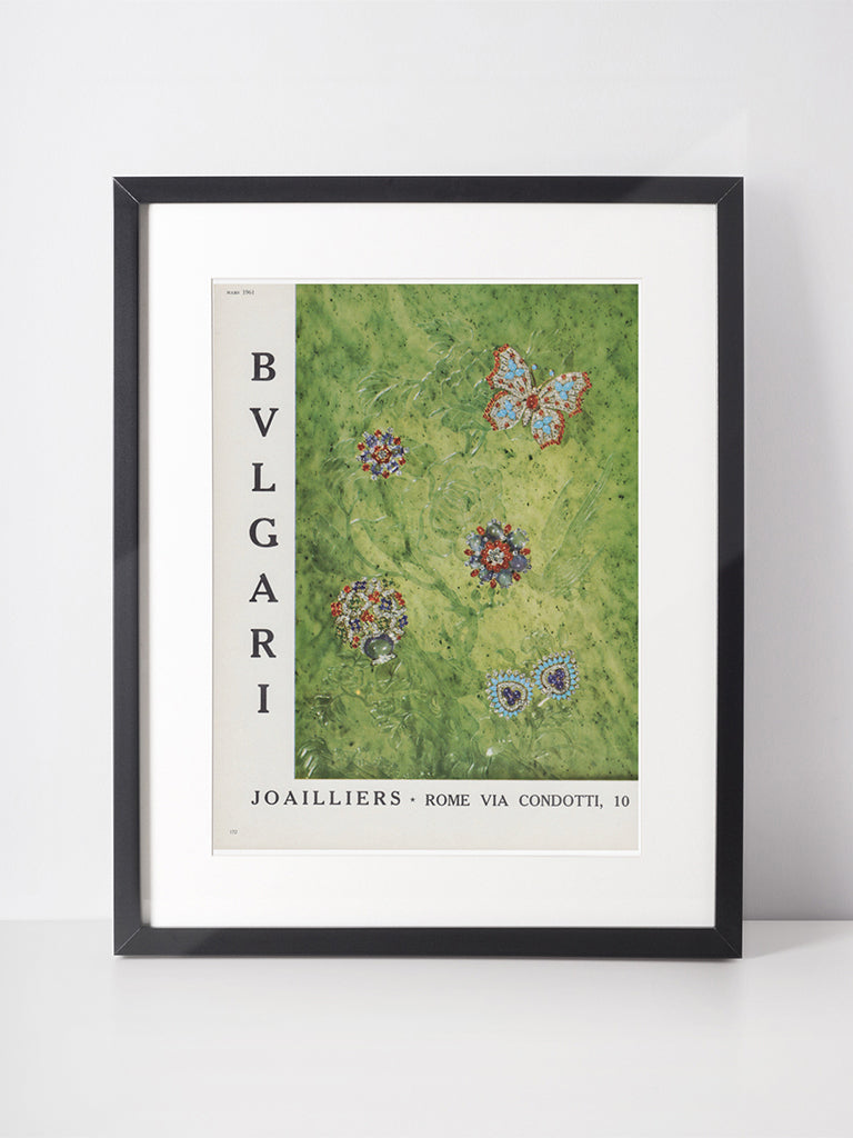 BVLGARI 1961 Vintage Advertisement 1960s Bulgari Jewelry Ad
