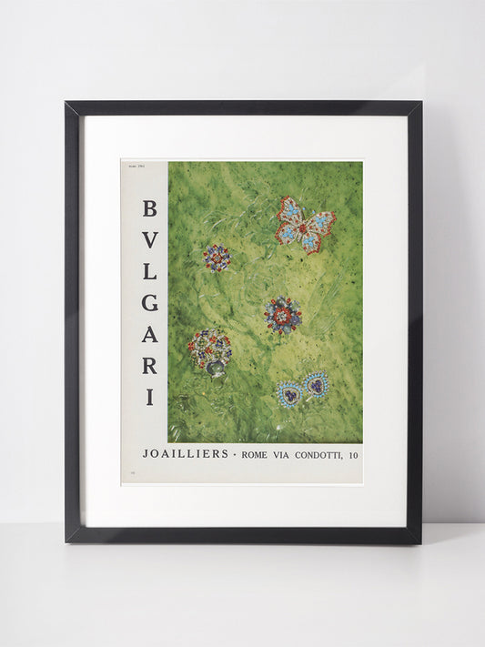 BVLGARI 1961 Vintage Advertisement 1960s Bulgari Jewelry Ad