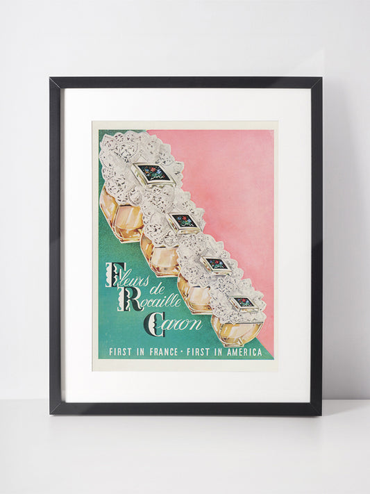 CARON 1961 Vintage Advertisement 1960s Perfume Ad Print