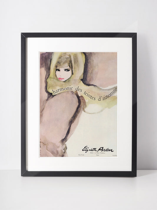 ELIZABETH ARDEN 1963 Vintage Advertisement 1960s Cosmetics Beauty Print Ad