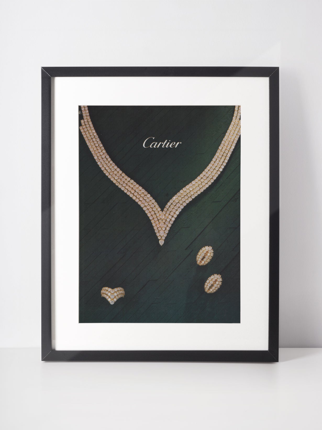 CARTIER 1986 Jewelry Vintage Print Advertisement (2 Pages)