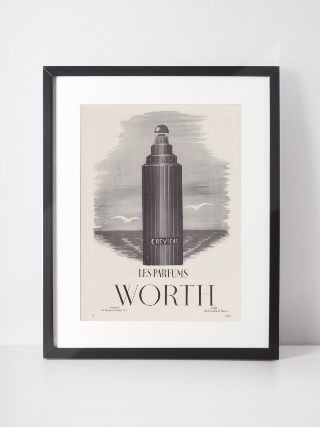 WORTH 1949 Je Reviens Vintage Print Advertisement Perfume Parfum Fragrance