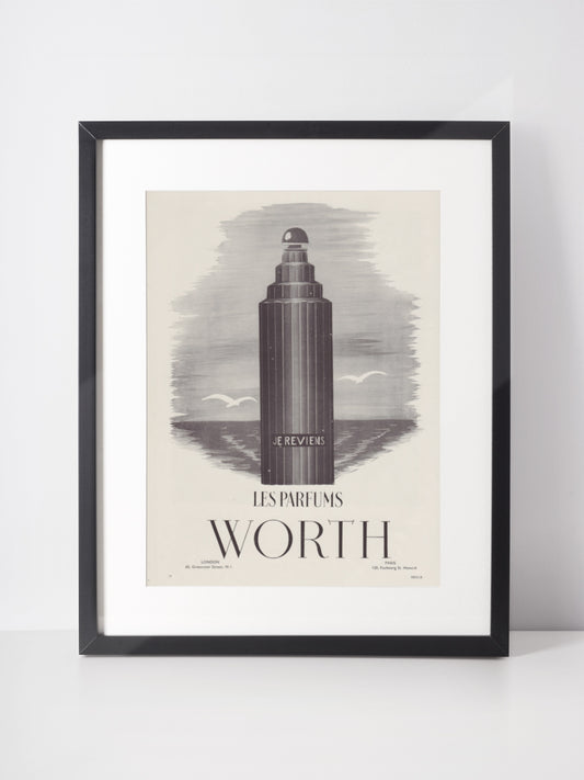 WORTH 1949 Je Reviens Vintage Print Advertisement Perfume Parfum Fragrance