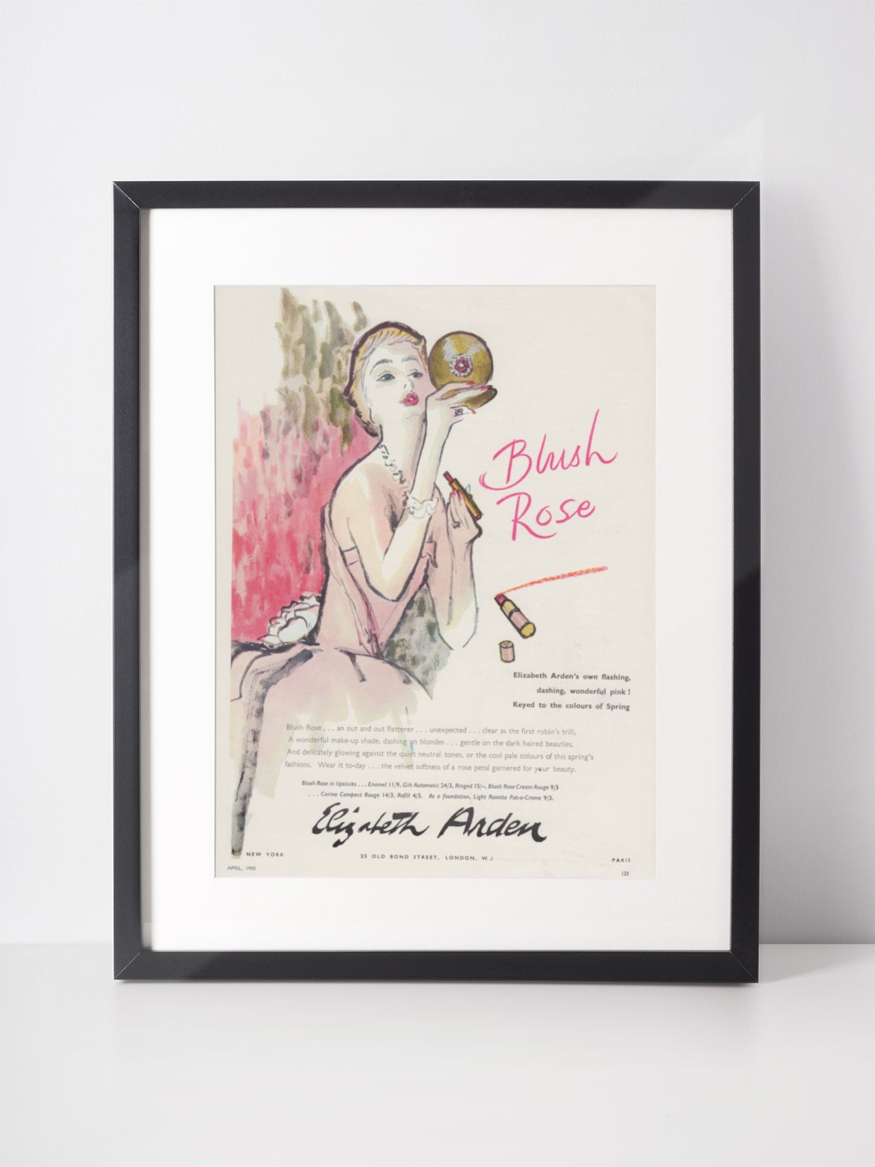 ELIZABETH ARDEN 1950 Vintage Print Advertisement Beauty Cosmetics – VINTAGE  VON WERTH