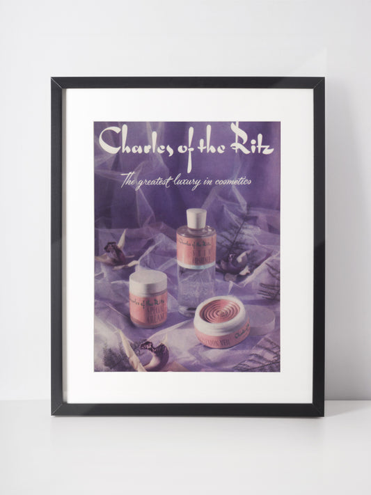 CHARLES OF THE RITZ 1950 Vintage Advertisement Beauty Cosmetics
