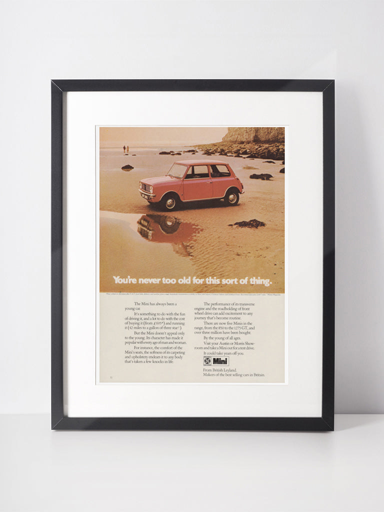MINI 1973 Vintage Advertisement 1970s Print Oldtimer Classic Car Ad