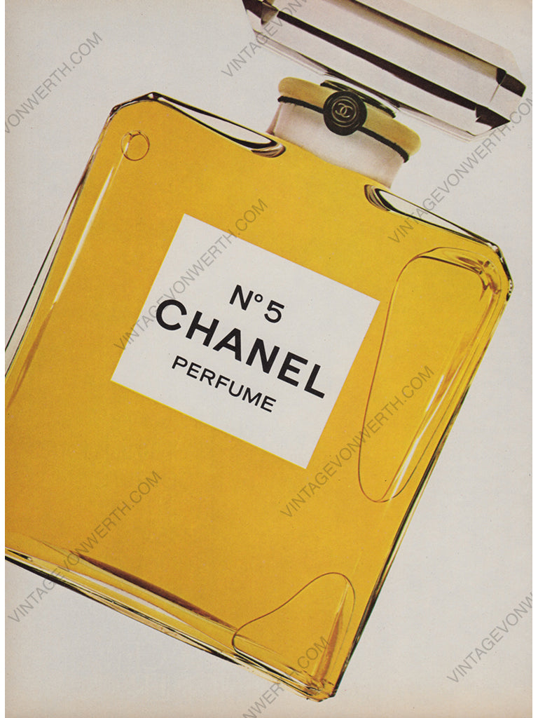 CHANEL 1980 No. 5 Perfume Vintage Advertisement Fragrance Scent