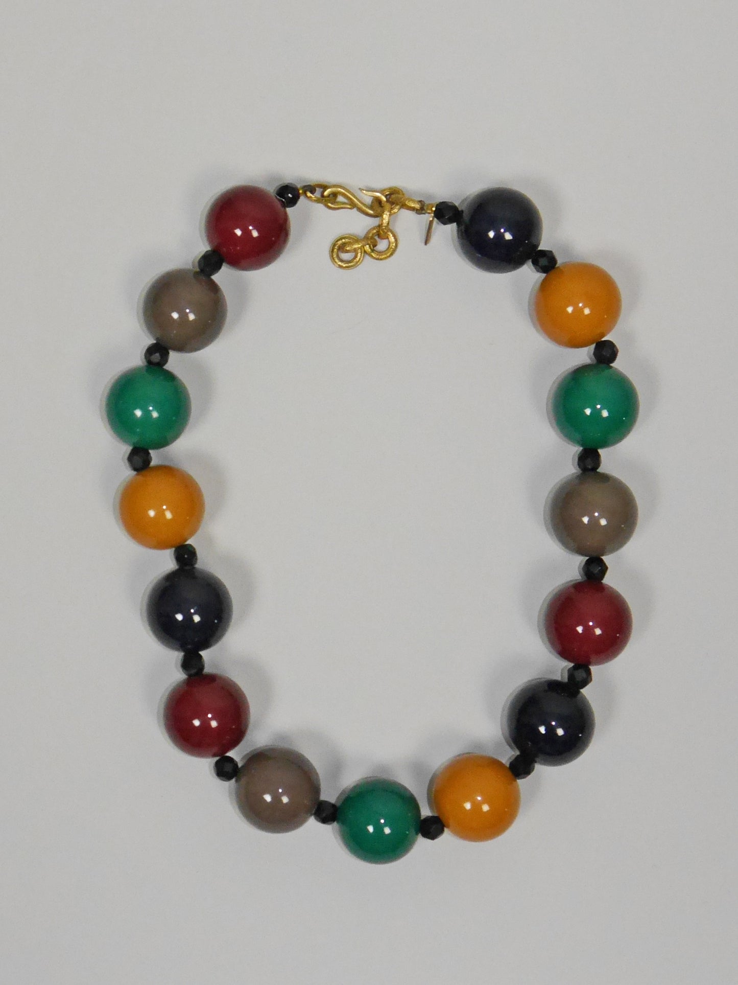 YVES SAINT LAURENT by Roger Scemama 1970s Vintage Chunky Beads Necklace