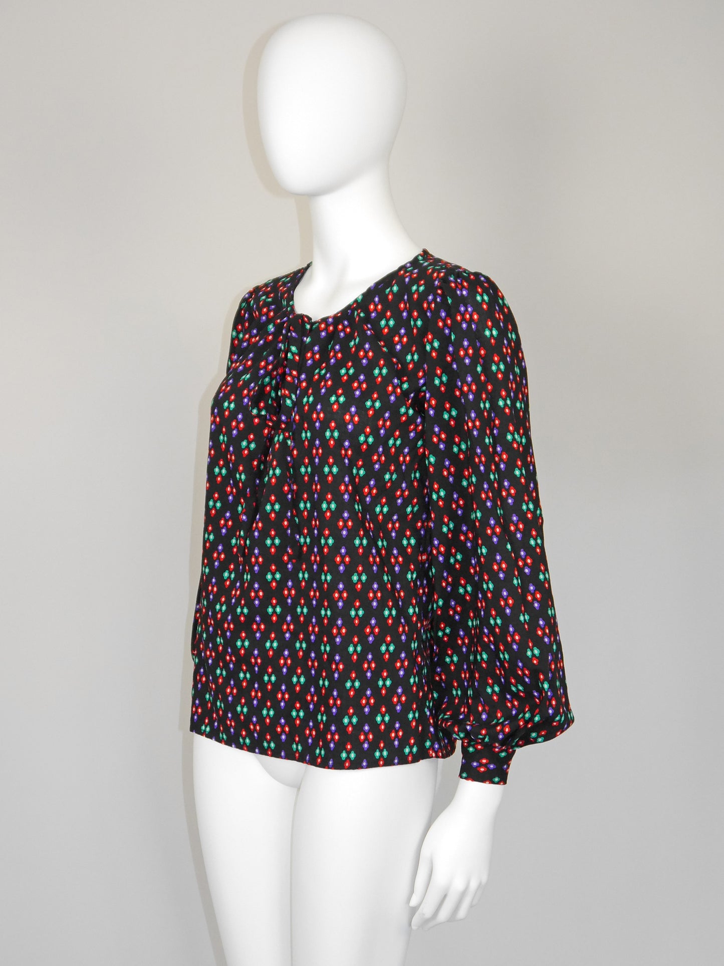 YVES SAINT LAURENT Fall 1976 Russian Collection Vintage Peasant Blouse Size S