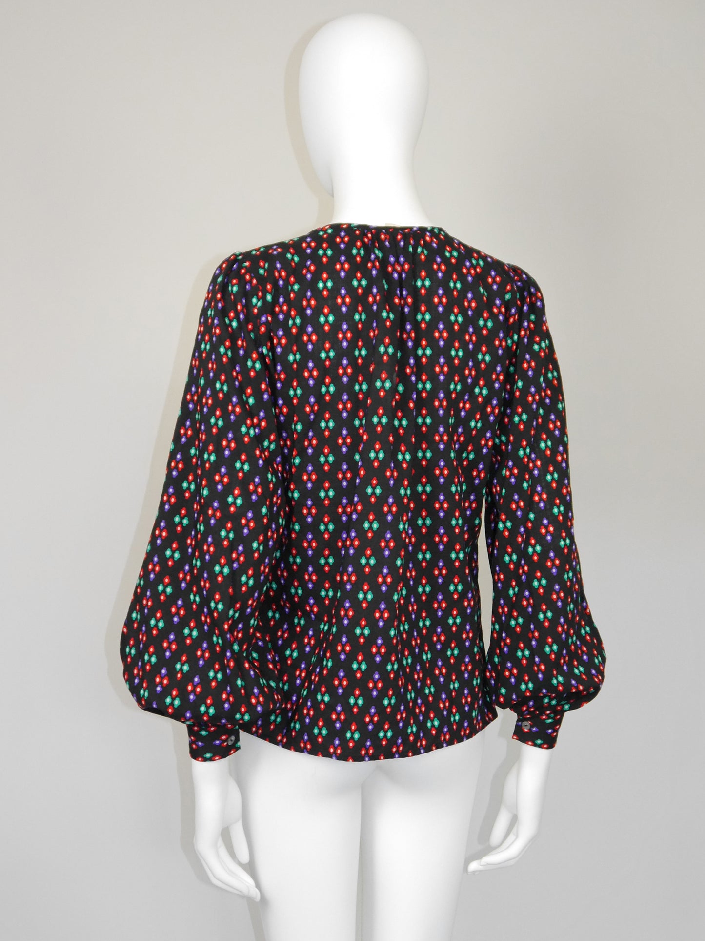 YVES SAINT LAURENT Fall 1976 Russian Collection Vintage Peasant Blouse Size S