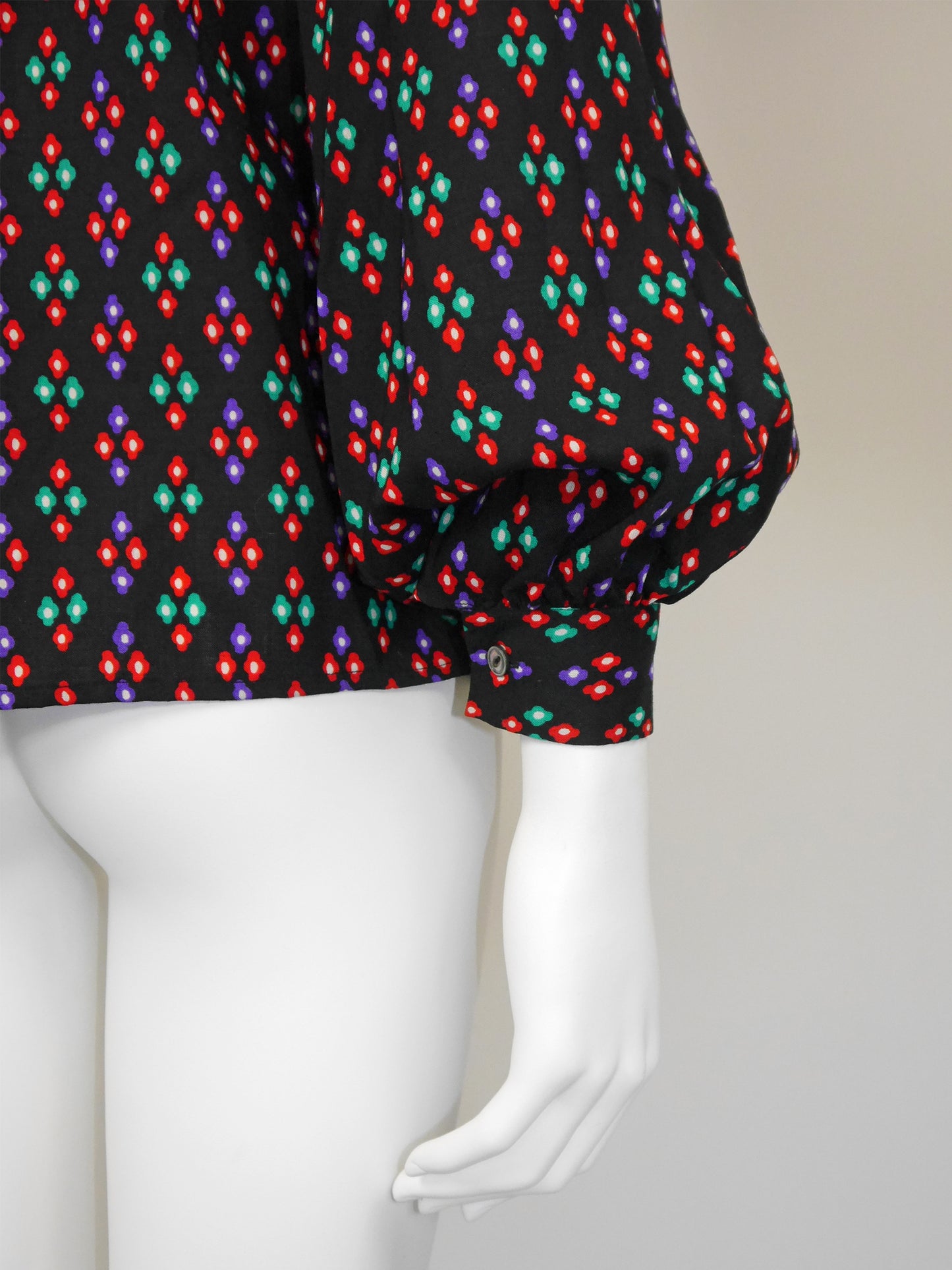 YVES SAINT LAURENT Fall 1976 Russian Collection Vintage Peasant Blouse Size S