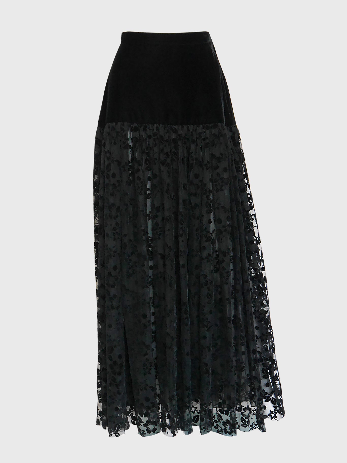 Tulle maxi skirt in black - Saint Laurent