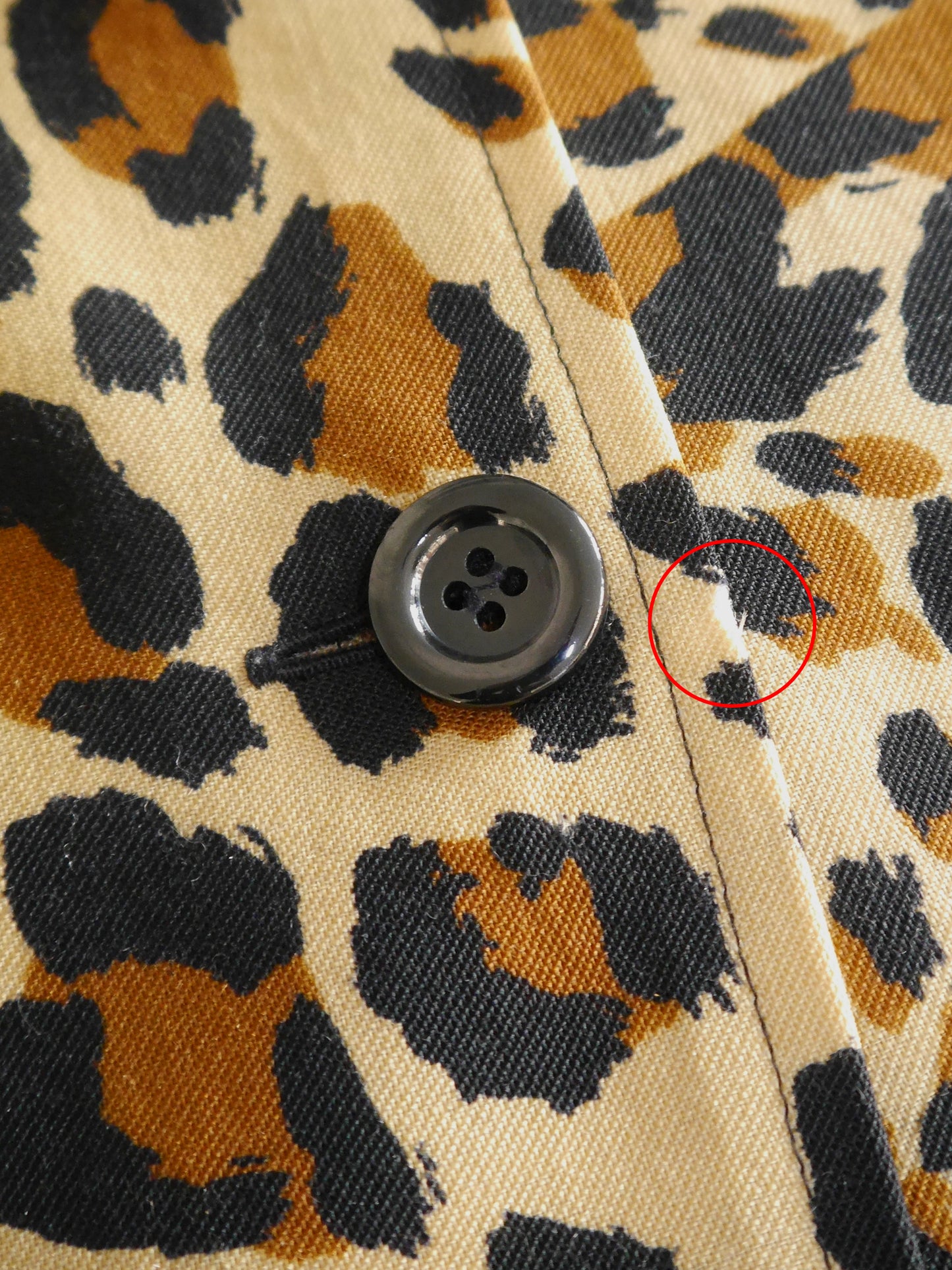 YVES SAINT LAURENT Fall 1986 Vintage Leopard Print Overshirt Jacket Size S