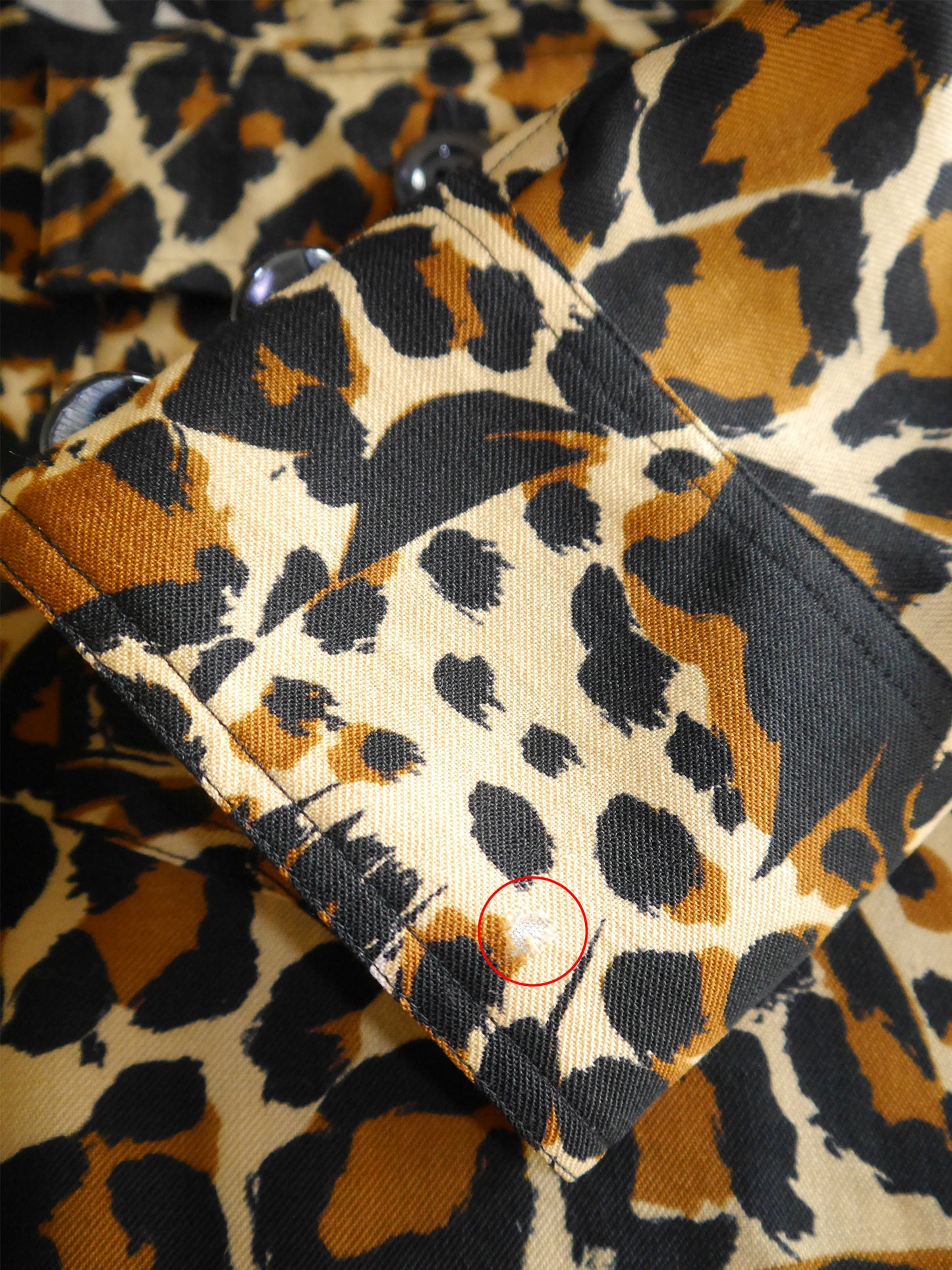 YVES SAINT LAURENT Fall 1986 Vintage Leopard Print Overshirt Jacket Size S