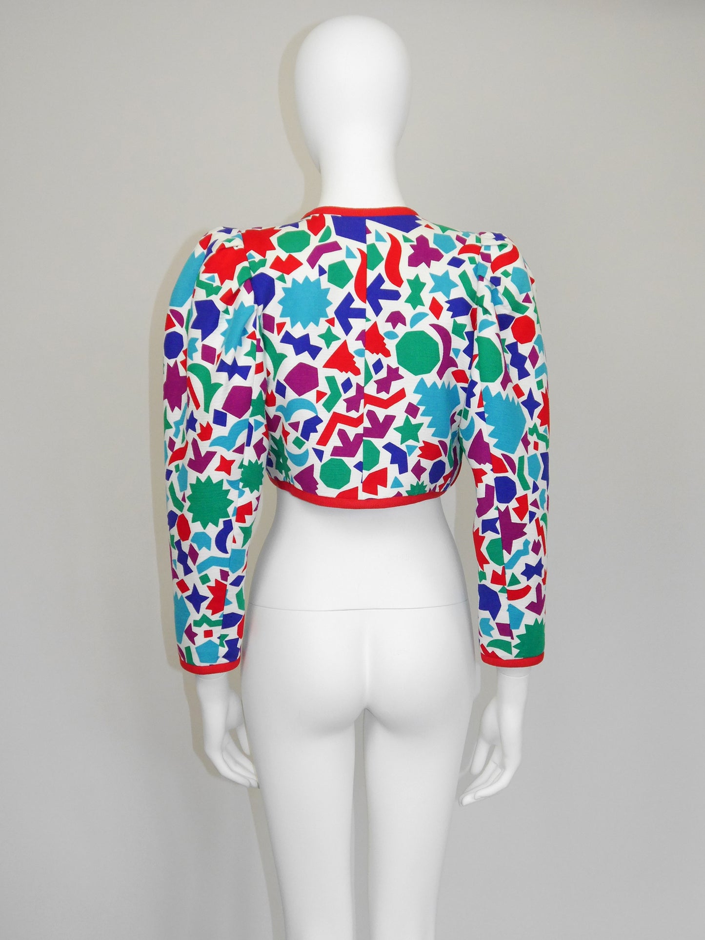 YVES SAINT LAURENT Spring 1983 Vintage Matisse Cropped Bolero Jacket Size XS-S