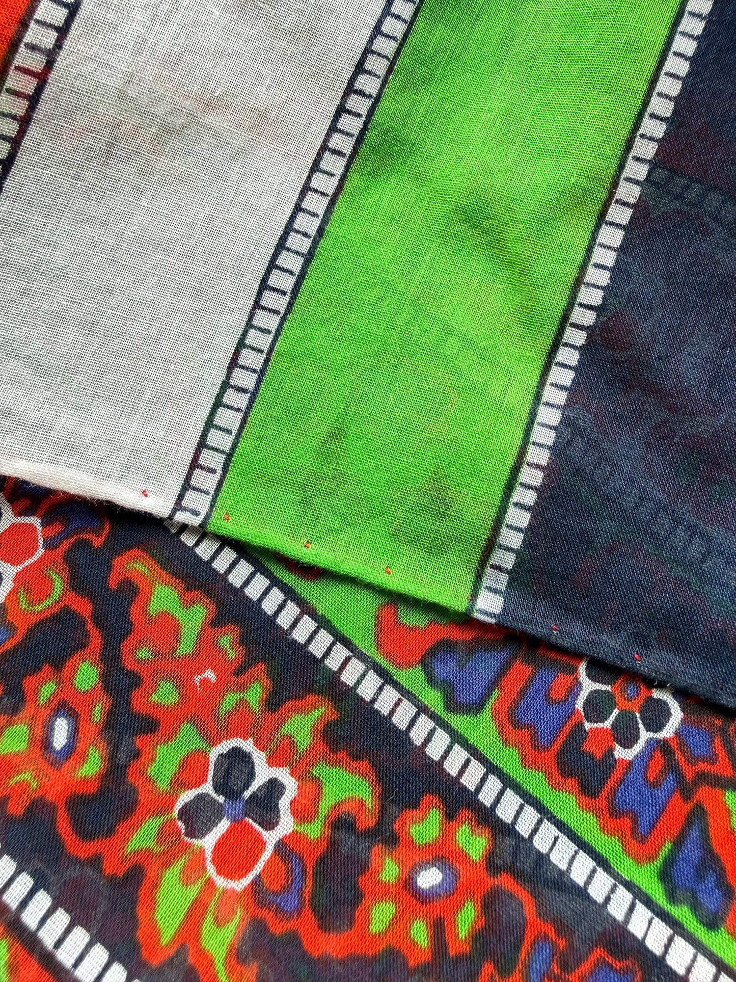 YVES SAINT LAURENT Spring 1977 Vintage Spanish Collection Oversized Printed Cotton Scarf