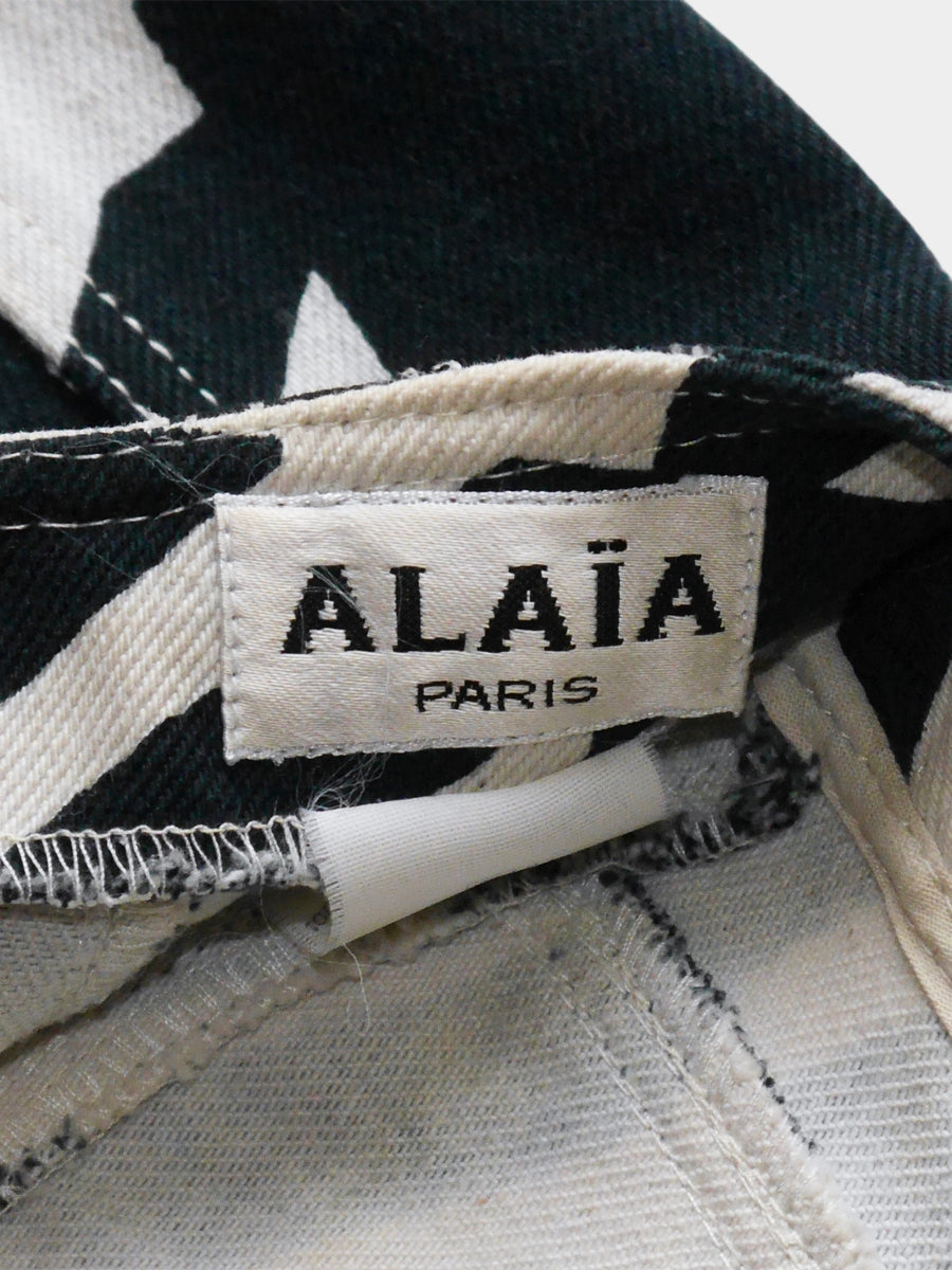 AZZEDINE ALAïA Spring 1991 Tati Mini Dress With Cut-Out Details