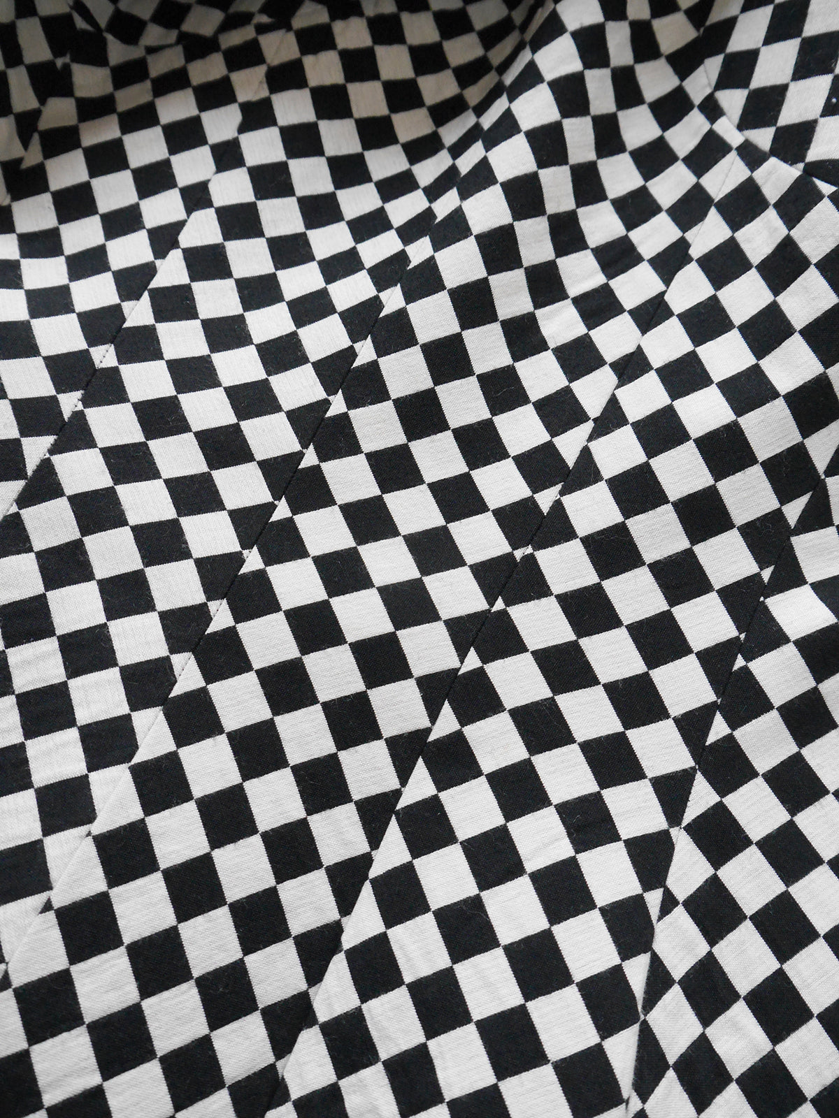 ALEXANDER MCQUEEN Fall 2003 "Scanners" Collection Vintage Optical Pattern Sculpted Jacket