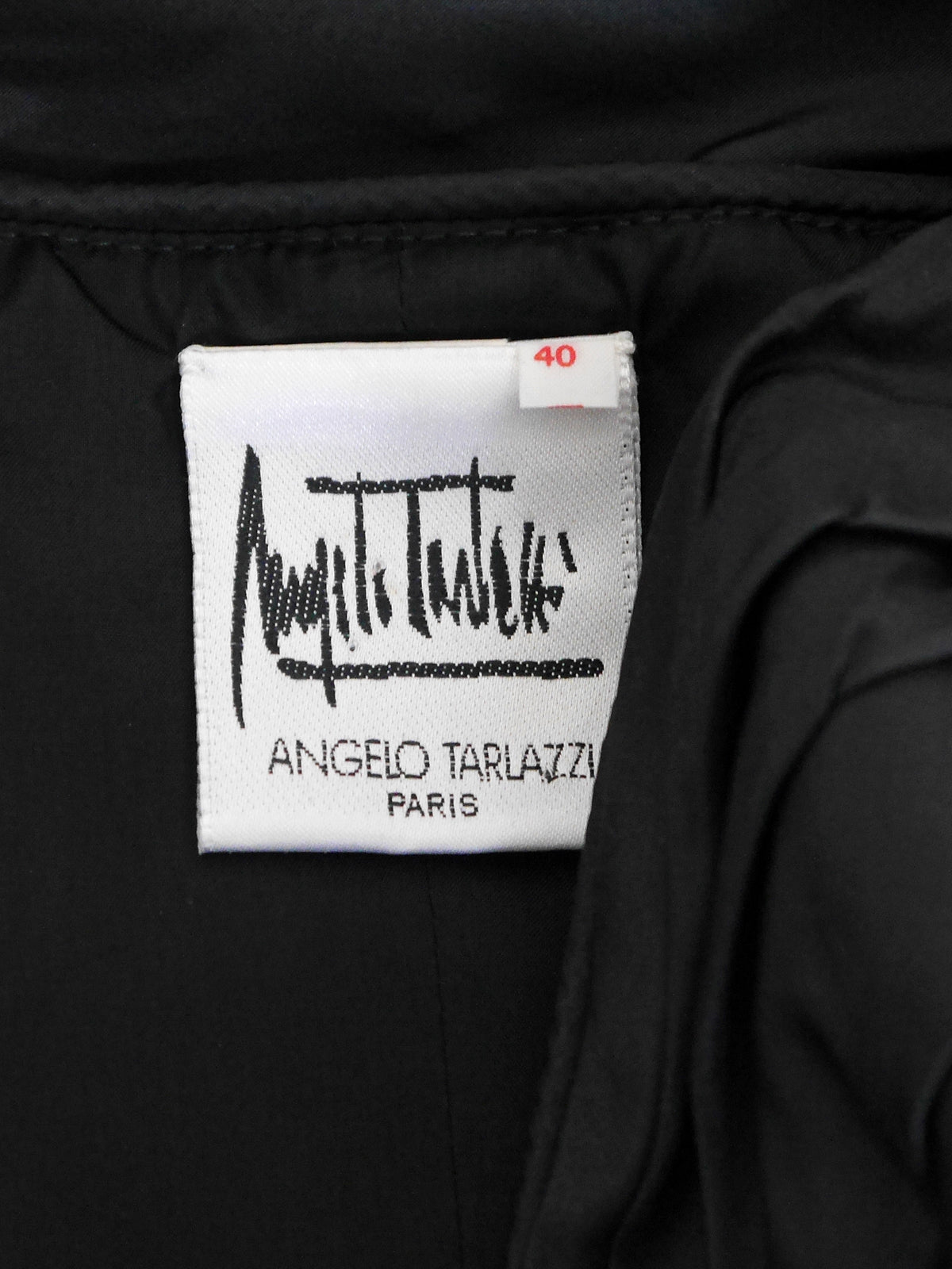 ANGELO TARLAZZI 1980s 1990s Vintage Silk Taffeta Cocktail Dress