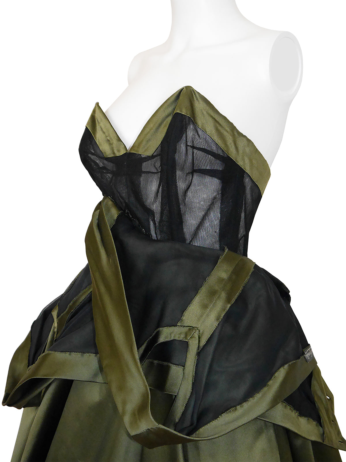 CHRISTIAN DIOR Fall 1957 Haute Couture "Venezuela" Draped Silk Evening Dress Size XXS-XS