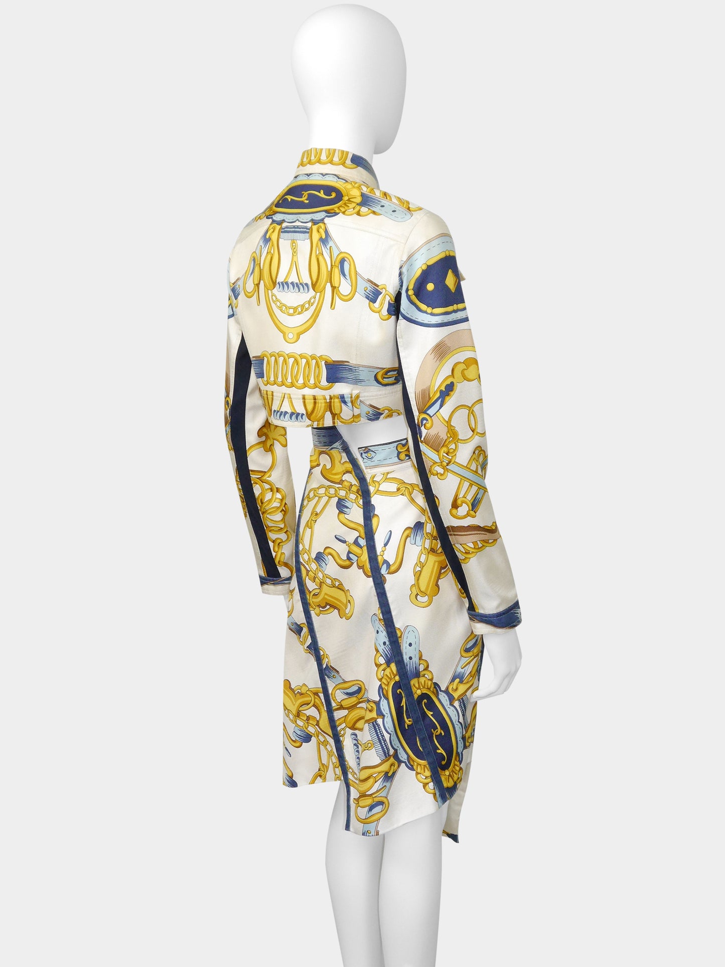 CHRISTIAN DIOR by John Galliano Spring 2000 Vintage Silk Jacket & Skirt Suit