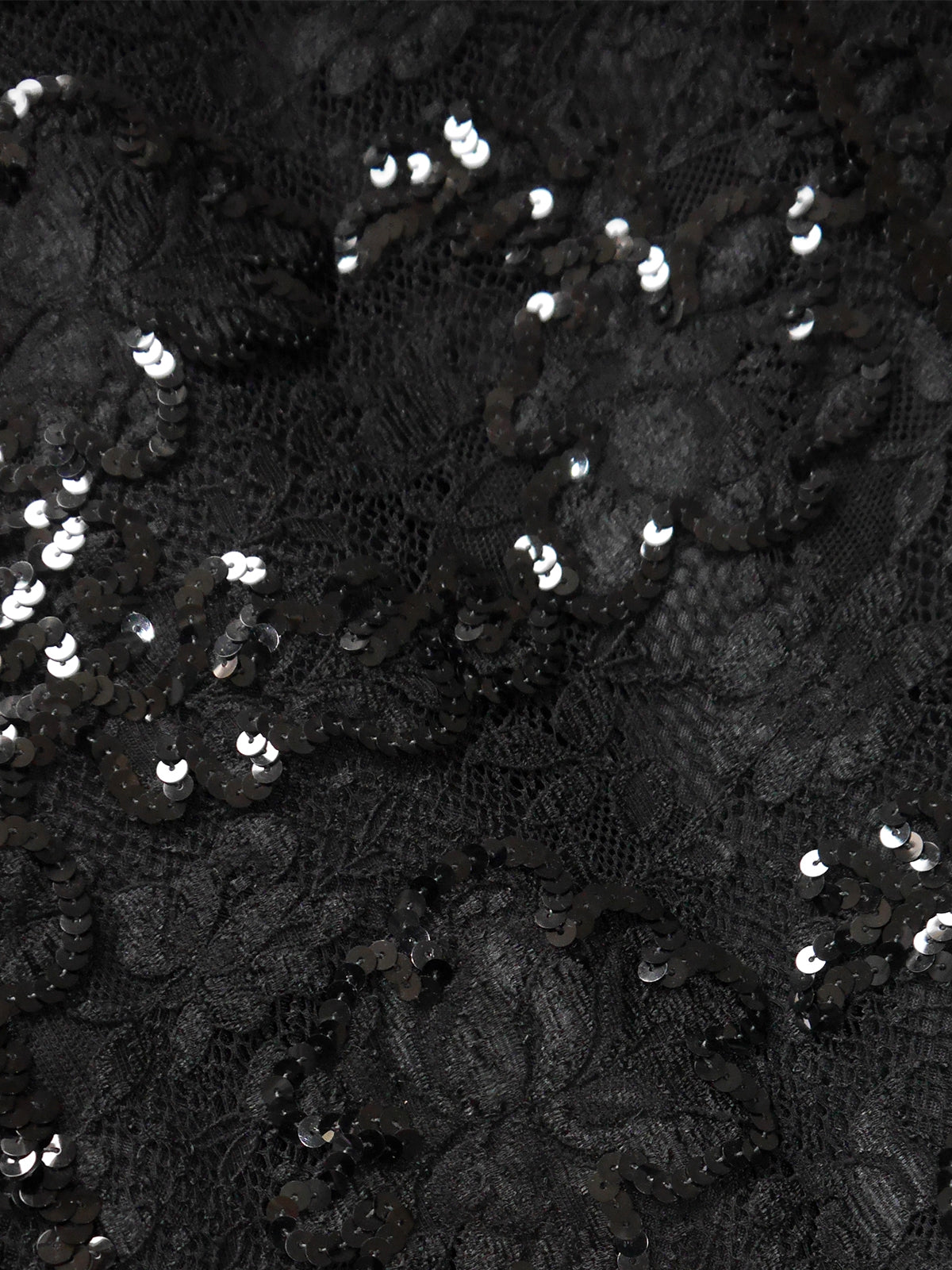 EMANUEL UNGARO c. Fall 1992 Vintage Fringed Lace Sequin Cocktail Dress Size XS